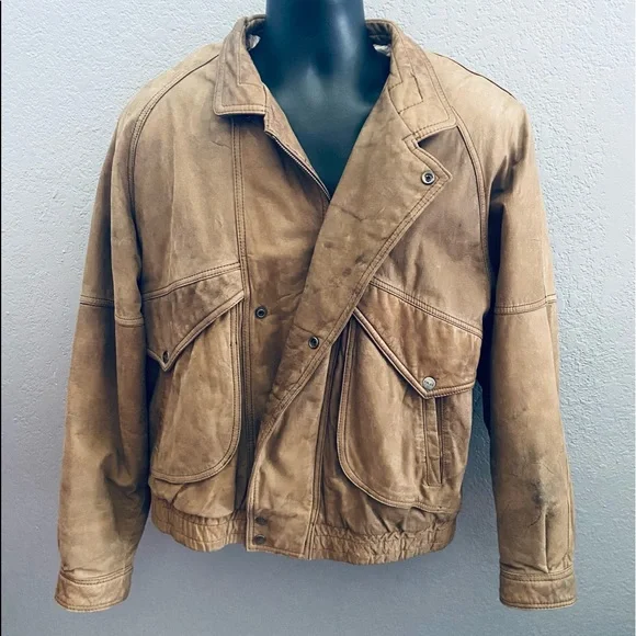 Vintage Adler Type 7999 Military Distressed Jacket w/ Awesome US Map Lining - L